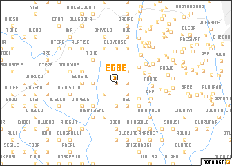 map of Egbe