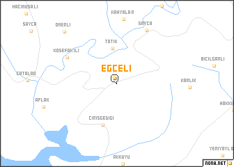 map of Eğceli