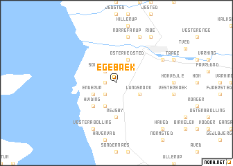 map of Egebæk