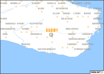 map of Egeby