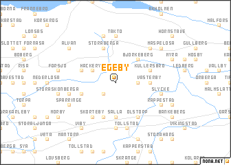 map of Egeby