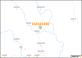 map of Egedegebe