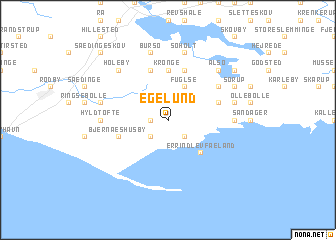 map of Egelund