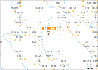 map of Egenda