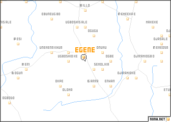 map of Egene