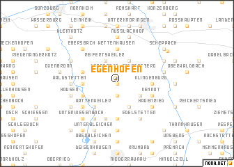 map of Egenhofen