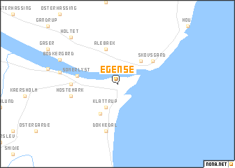 map of Egense