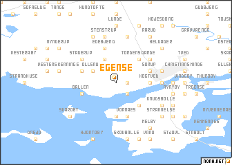 map of Egense