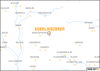 map of Eğerlikozören