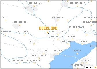 map of Egerlövő