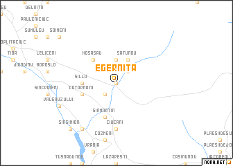 map of Egerniţa