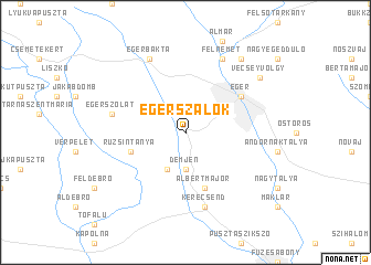 map of Egerszalók