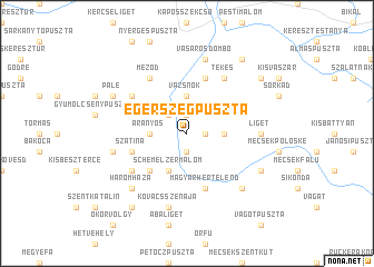 map of Egerszegpuszta