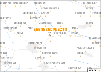 map of Egerszegpuszta