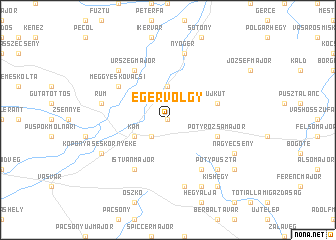 map of Egervölgy