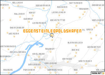 map of Eggenstein-Leopoldshafen