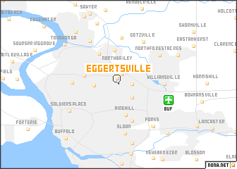 map of Eggertsville