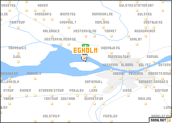 map of Egholm