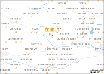 map of Egholt