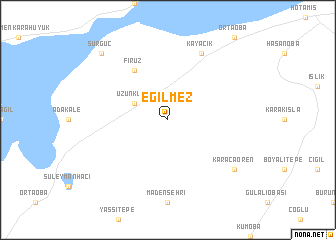 map of Eğilmez