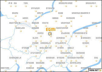 map of Egini