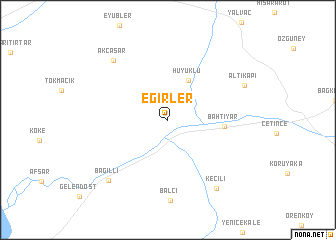 map of Eğirler