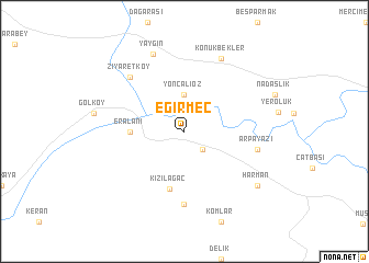 map of Eğirmeç