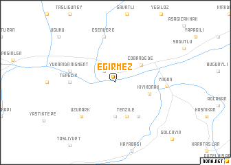 map of Eğirmez