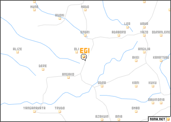 map of Egi