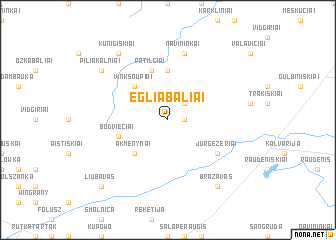 map of Ėgliabaliai