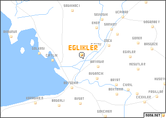 map of Eğlikler