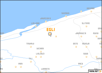 map of Egļi