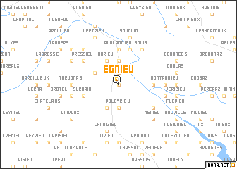 map of Égnieu