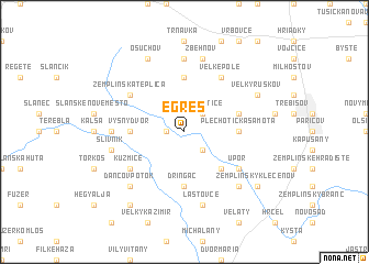 map of Egreš