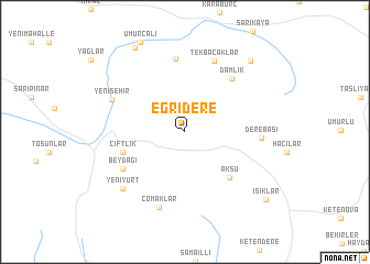 map of Eğridere