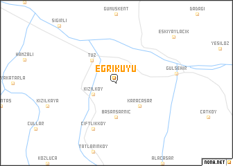 map of Eğrikuyu