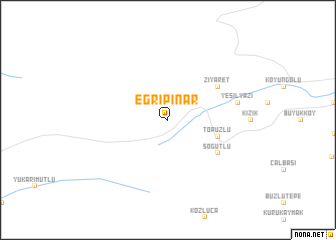 map of Eğripınar