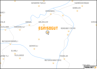 map of Eğrisöğüt