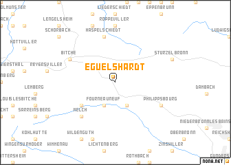 map of Éguelshardt