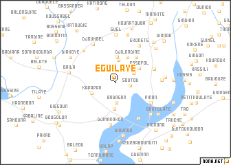 map of Eguilaye