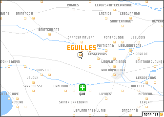 map of Éguilles