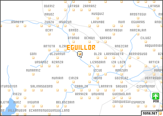 map of Eguíllor