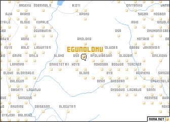 map of Egun Olomu