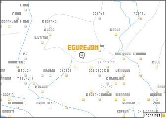 map of Egure Jom