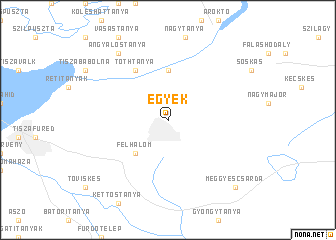 map of Egyek