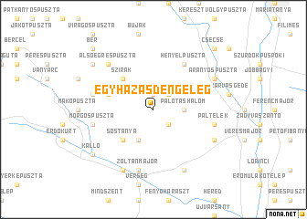 map of Egyházasdengeleg