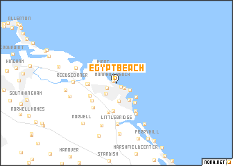 map of Egypt Beach