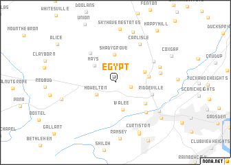 map of Egypt