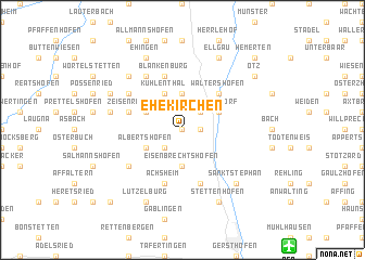 map of Ehekirchen