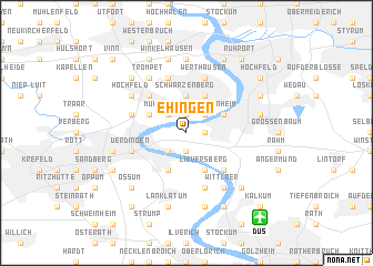 map of Ehingen